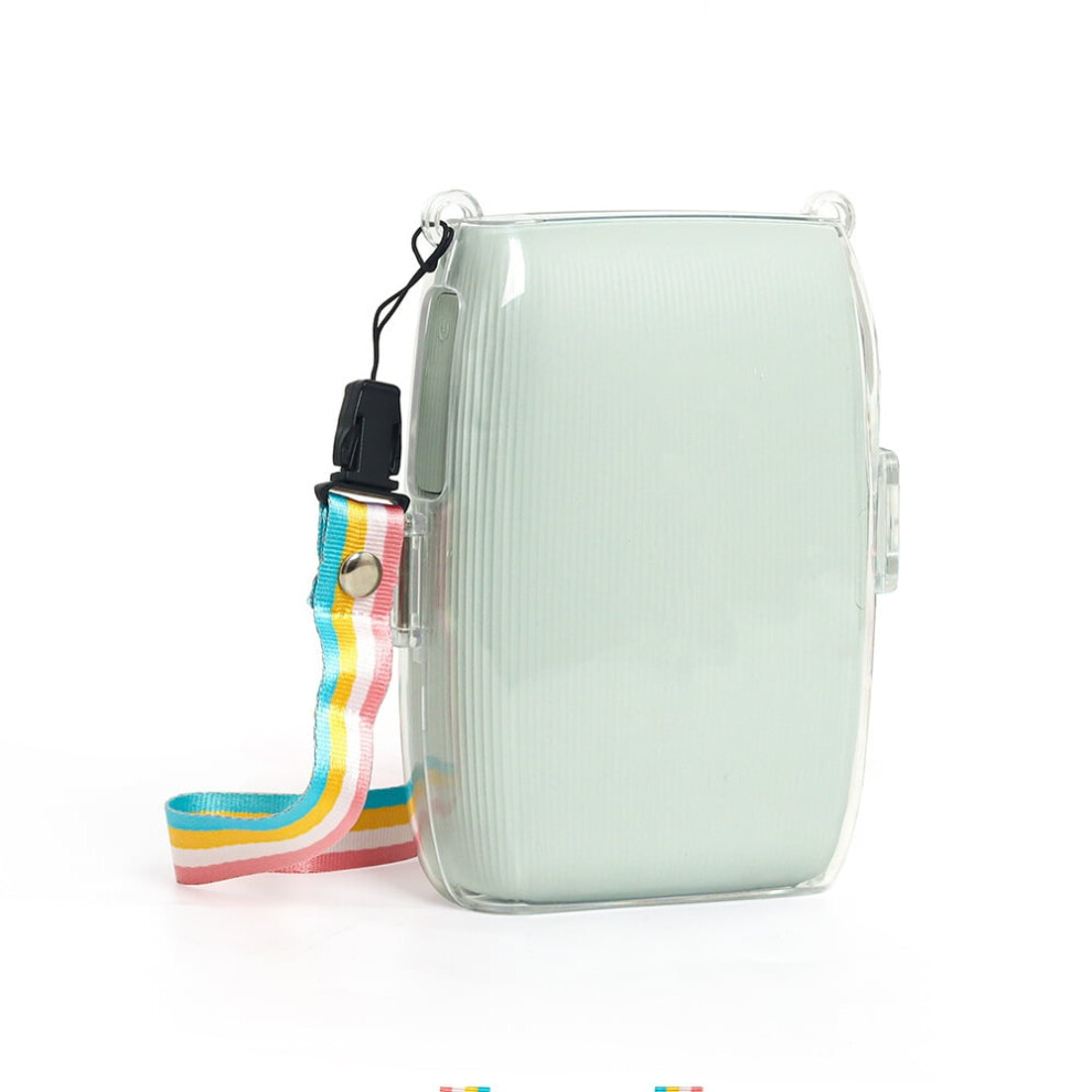 Link 3 Smartphone Printer Case,Clear Protective Hard Pc Cover Carrying Case For Instax Link 3,With Shoulder Strap 9027700476431