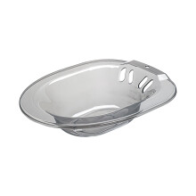 Folding Toilet Sitz Bath 2000ml with Flusher Hip Basin Bidet with Tick Marks Squat Free Toilet Tub Steam Seat for Most Toilets Women Adults Grey