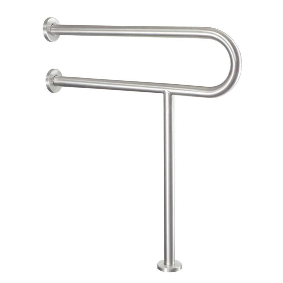 Bathroom Grab Bar 24 Inch Stainless Steel UShaped Toilet Safety Rail with NonSlip Ergonomic Grip