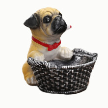 Elegant Resin Pet Shape Cigar Ashtray with Groove Design for Home and Office Decor