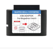 Master System Adapter 1000 Games Cartridge,Play Retro 8-Bit Games on Genesis,SEGA Mega Drive Compatible,Classic Gaming Bundle