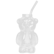Bear Cocktail Glass 10oz Clear Bear Shaped Drinking Cup for Coffee Juice Beer Cold Drinks Bar Use