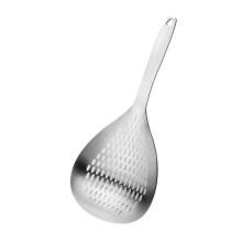 Stainless Steel Skimmer Slotted Spoon with Long Handle for Frying Draining and Cooking 34cm Silver
