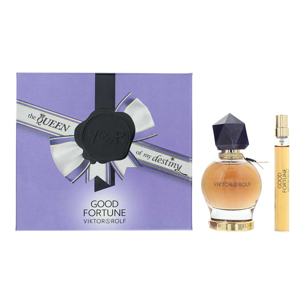 Viktor & Rolf Good Fortune 50Ml Eau De Parfum Gift Set 10Ml Eau De Parfum For Her