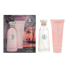 Caribbean Joe Island Supply Paradise Isle Photobox 100ml Eau de Parfum Gift Set 100ml Body Lotion 100ml for Her