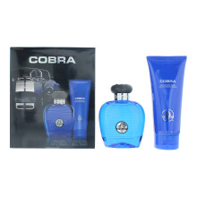 Carroll Shelby Blue Cobra 100ml Eau de Toilette Gift Set 150ml Hair & Body Wash for Him