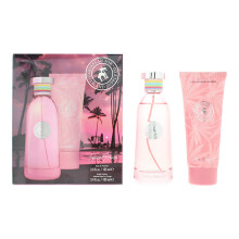 Caribbean Joe Island Supply Tropical Haven Photobox 100ml Eau de Parfum Gift Set 100ml Body Lotion 100ml for Her