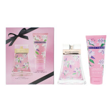 Ellen Tracy Classic Florals Pink Sparkling Photobox 100ml Eau de Parfum Gift Set 100ml Body Lotion for Her