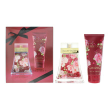 Ellen Tracy Classic Florals Red Sensational Photobox 100ml Eau de Parfum Gift Set 100ml Body Lotion for Her
