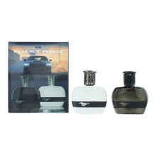 Mustang Black & White 2 x 50ml Eau de Toilette Gift Set for Him