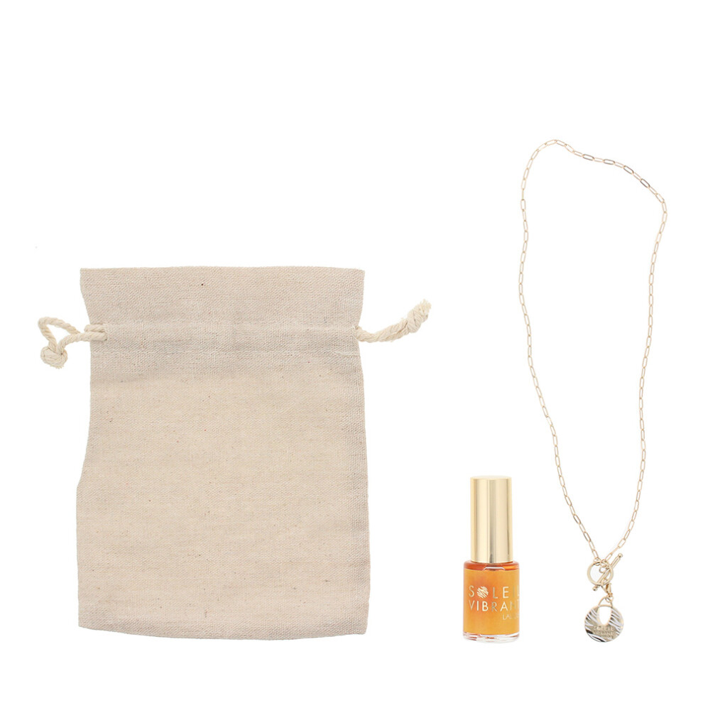 Lalique Soleil Vibrant 15Ml Eau De Parfum Gift Set Necklace, Bag For Her