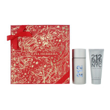 Carolina Herrera 212 Men NYC 100ml Eau de Toilette Gift Set: 100ml Aftershave Balm for Him