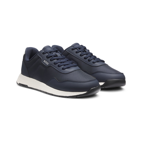 Hugo Boss Boss Titanium Runn Trainers Dark Blue UK 9 1
