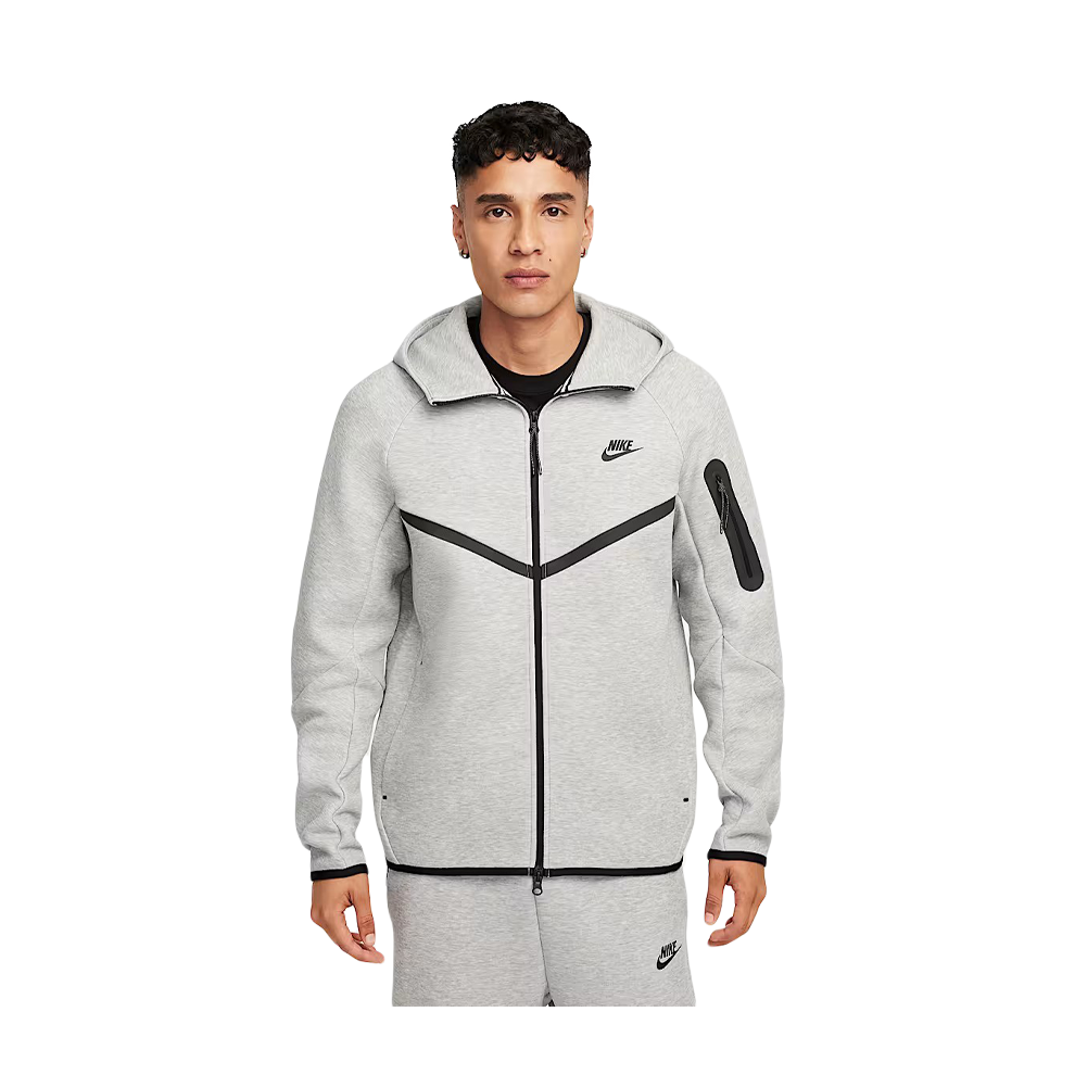 Nike Tech Fleece Hoodie Mens - Grey Heather - Size 2XL - Image 5