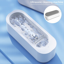 Duety 300ML Portable Ultrasonic Cleaner for Jewelry, Glasses, Watches, Coins, Dentures - White Gray