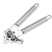 Stainless Steel Can Opener with Durable Blade and Ergonomic Handles, Easy Bottle Opening
