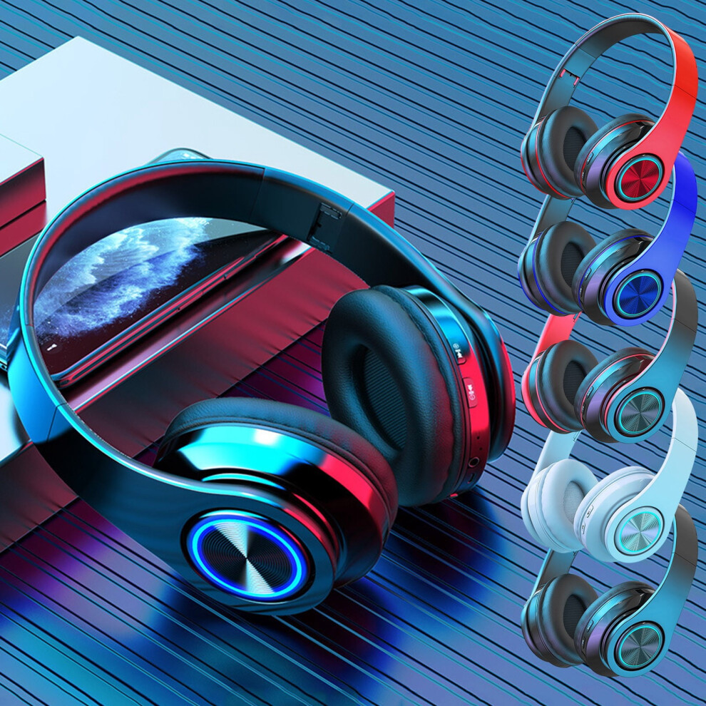 Jacenvly 2024 New Wireless Bluetooth 5.2 Headphones With Subwoofer, Led For Mobile, Computer, Game, Music, Sports Light 9027700482838
