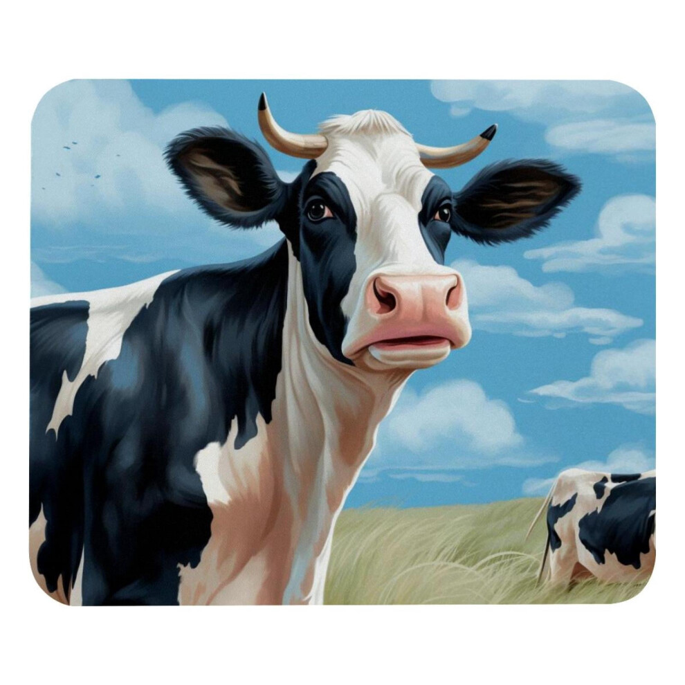 Cow Mouse Pad - Smooth Surface, Mousepad Thick Padding, Ergonomic Design For Comfortable Gaming And Office Use Sky Blue 9027700482906