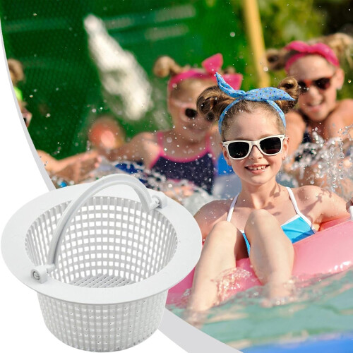 Pool Skimmer Basket with Handle for Efficient Debris Capture, Durable ABS Pool Filter Replacement 2