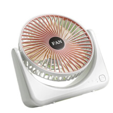 Portable USB Rechargeable Desk Fan with 3 Speeds, Quiet Lightweight Airflow for Office Travel Camping