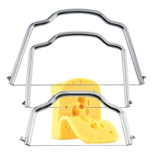 Cheese Slicer Set Stainless Steel Adjustable Wire Cutter for Soft and Hard Cheese 3 Pcs