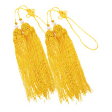2pcs Tai Chi Sword Tassel Durable Cloth with Secure Attachment for Martial Arts Practice