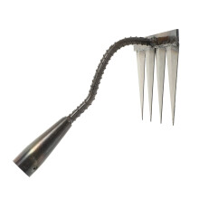 Heavy Duty Steel Garden Rake for Soil Loosening and Weeding Compact Gardening Tool