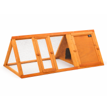 KCT Apex Triangle Wooden Pet Run Portable Playpen Small Animals Enclosure Lightweight Outdoor Garden Play Pen Hutch Cage for Rabbit, Guinea Pig