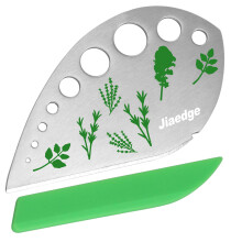 Herb Stripper Stainless Steel Tool with 9 Size Holes for Kale Basil Rosemary and Thyme Cutting