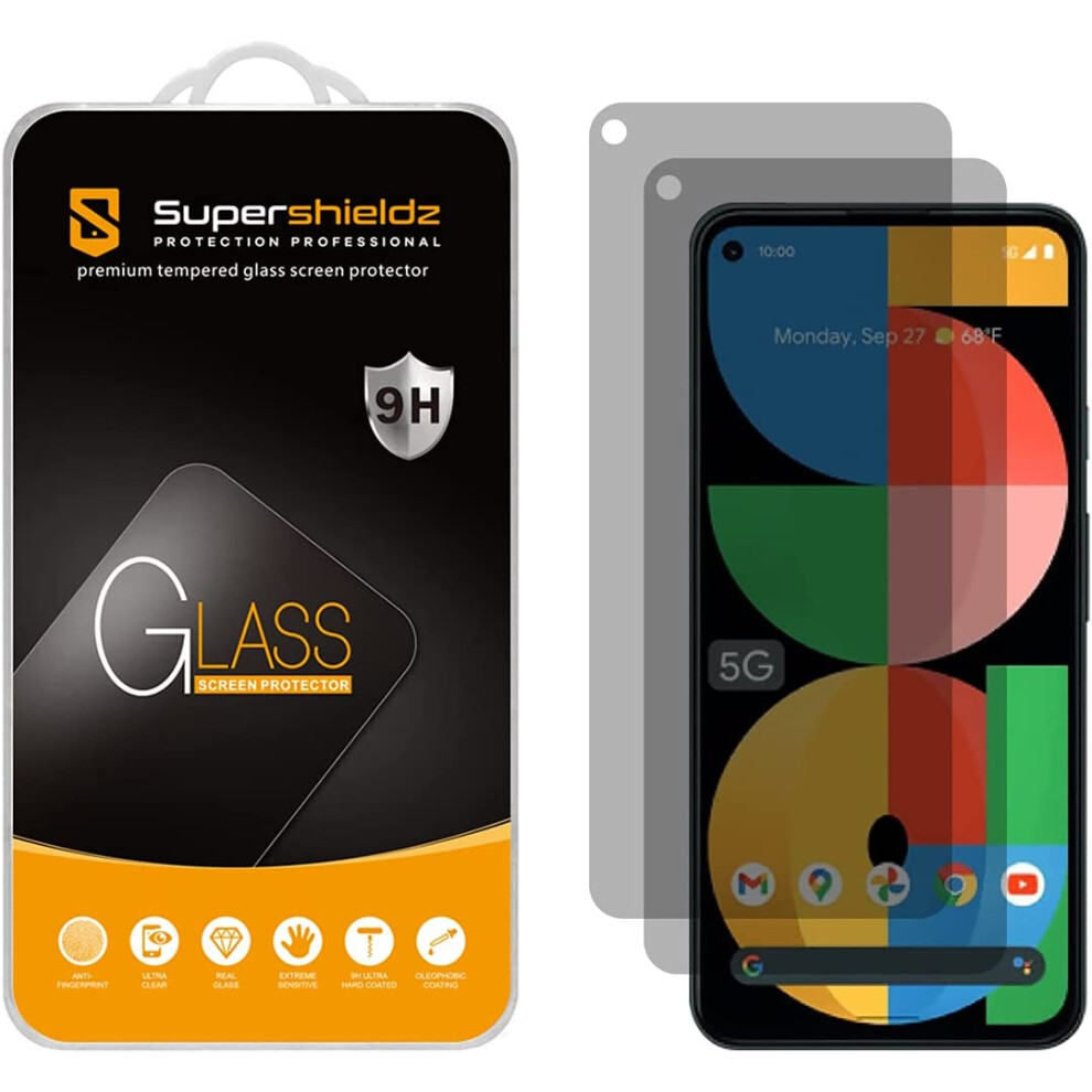 (2 Pack) (Privacy) Anti Spy Screen Protector Designed For Google Pixel 5A 5G, Tempered Glass, Anti 9027700486218