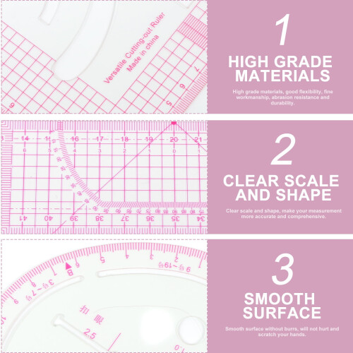Proofing Plate Ruler Curve Rulers Tailor Craft Tool Tools Clothing Patchwork Fabric Cutting 1