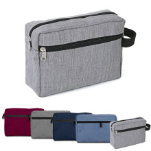 Mens Shaving Kit Travel Bag,Organizer Toiletry Bag Cases,Carry Tote Waterproof Wash Shower Makeup Bag for Cosmetics GRAY