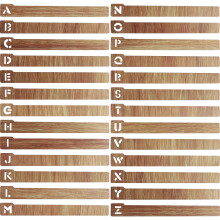 Qenwkxz 26Pcs Vinyl Record Dividers Wooden Alphabetical A-Z Organizer Compatible with CD DVD Media Book Shelf Storage