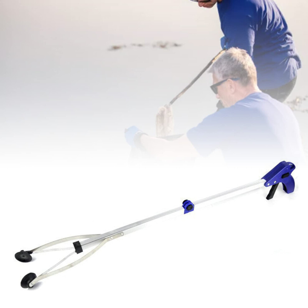 Grabber Reacher Tool 32 Inch Long Handle Foldable Aluminum Trash Picker with Suction Cups for Elderly