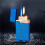 Torch Lighter Blue Dual Flame Windproof Refillable Butane Jet with Adjustable Flame for BBQ Camping 1