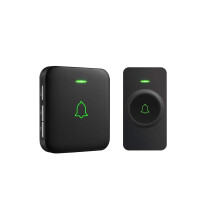 AVANTEK Wireless Doorbell, 1000ft Long Range Door Bells, Mini IP55 Waterproof with 1 Plug-in Receiver, Cordless Doorbell with 5 Levels Volume, 52 Mel