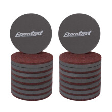 Ezprotekt 3.5 Inch Furniture Sliders 89 mm Round Felt Sliders Moving Furniture Gliders Pads for Hardwood Floors Protection and All Hard Surfaces,16 P