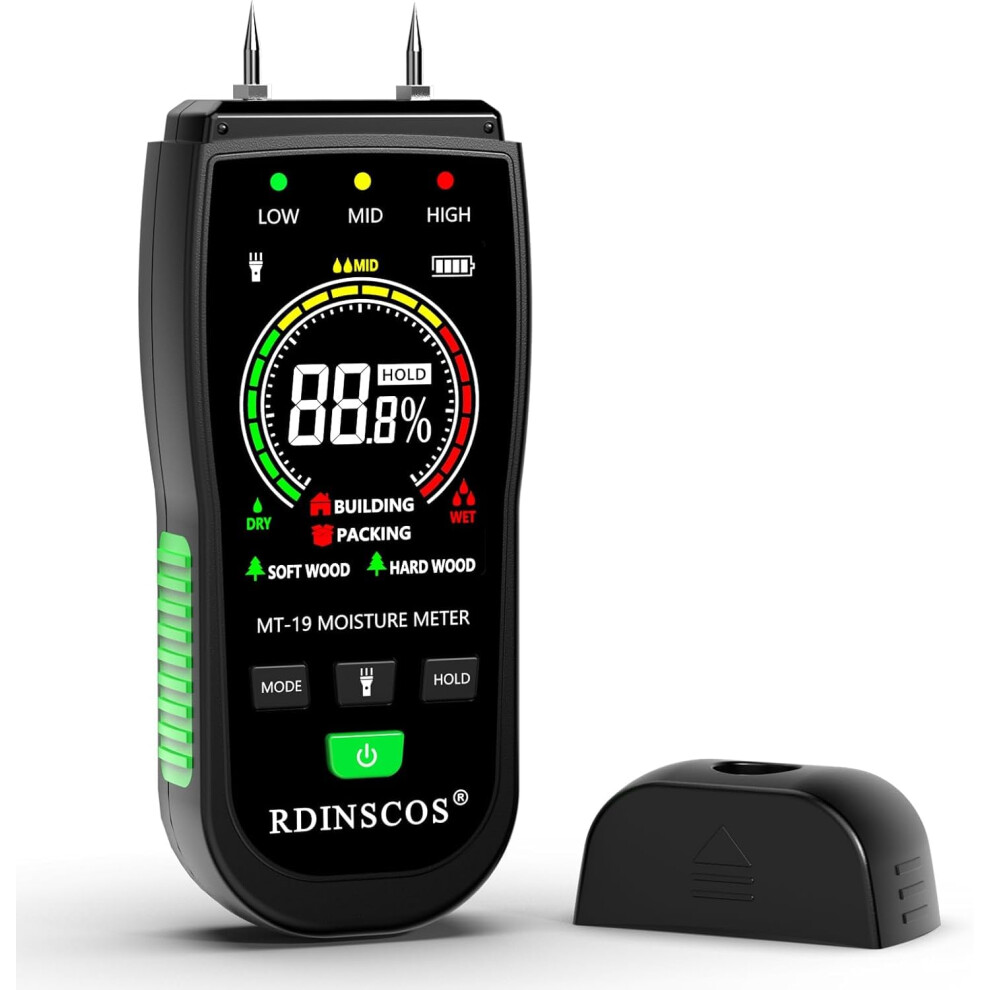 Rdinscos Wood Moisture Meter Damp Meter For Firewood Wall Damp Tester (Mt19c) 46841469