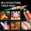 Butane Torch with Adjustable Flame Control, Copper Alloy Kitchen Blow Torch Head for Cooking, Baking, BBQ 3