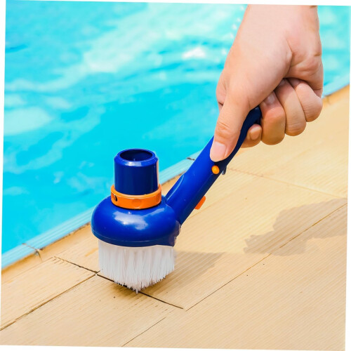 Pool Cleaning Brush Head Replacement with Durable Bristles for Easy Corner and Step Scrubbing 2