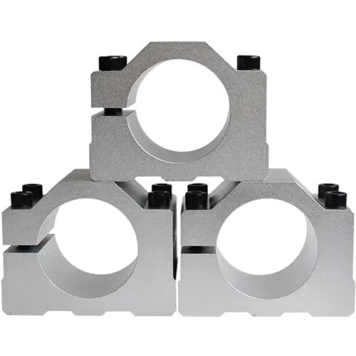 48mm CNC Spindle Motor Clamp Aluminum Mount with Precision Alignment and Vibration Control 2