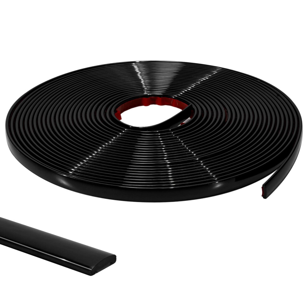 Jsiwoth 3M Peel And Stick Trim, Shiny Black Waterproof Molding Trim For Walls Edges, Borders, Window Frames, Backsplash Tiles, Flexible And Self Adhe 95500133