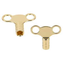 WedDecor Solid Brass Radiator Bleed Key, Pack of 2 Universal 5mm Heavy Duty Radiator Key UK, Radiator Valve Clock Caps Key for Bleeding Air Vent, Hea