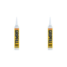 EVO-STIK GRIPFILL Solvent Free Adhesive, Multi-Purpose, High Strength, Gap Filling, Colour: White (Pack of 2)