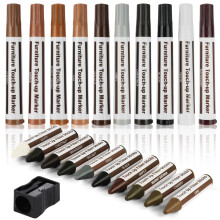 ACWOO Furniture Repair Kit, 21PCS Multicolor Furniture Repair Marker Kit with Sharpener for Stains, Scratches, Floors, Tables, Desks, Bedposts, Touch