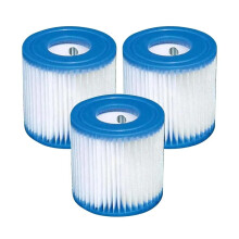 Pool Filter Cartridge Set of 3, Type H Replacement for Intex Above Ground Swimming Pools and Spas
