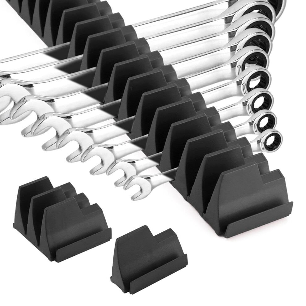 Kisbeibi Wrench Organizer For 40 Wrenches, Improving Efficiency Magnetic Wrench Holder, Tool Organizer For Tool Box, Wall-Mounted Pliers Holder Wrenc 30587410