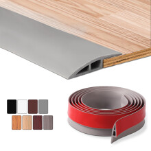 1.2M Self-Adhesive Floor Transition Strips Carpet Trim Strong Adhesive, Ideal for Carpet, Laminate, and Tile Thresholds, Doorways, and Edging (Suppor