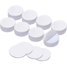 BRAVESHINE 36 Pack Circles Self Adhesive Sticky Dots Round Hook and Loop Tape Dots, Discs Strong Sticky Back Pads, Double Sided Heavy Duty Adhesive D