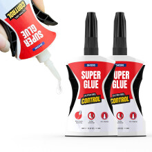 GH1200 Precision Control Super Glue Gel, 6g x 2 PCs Superglue Gel Strong Multipack Bonds in Seconds - Ultimate Micro-Dispensing for No-Mess Repairs,